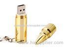 Encrypt Metallic USB Flash Drive / 20 Gigabyte Flash Drive Bullet Shape