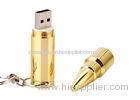 Encrypt Metallic USB Flash Drive / 20 Gigabyte Flash Drive Bullet Shape