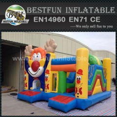 Clown combo inflatable bouncer