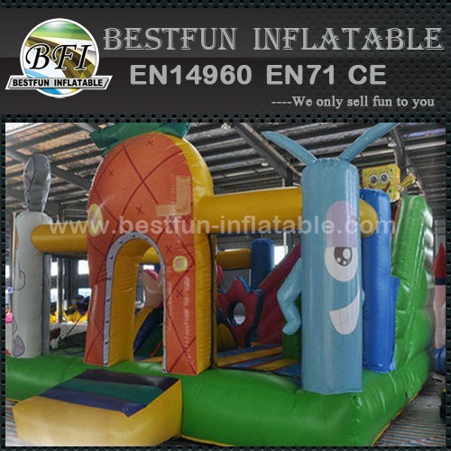 Spongebob bouncer inflatable slide combo