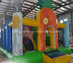 Commercial grade spongebob inflatable bounce house