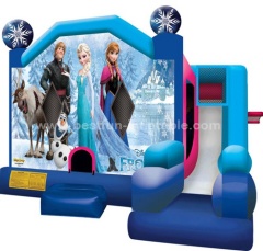 Latest design Frozen inflatable combo bouncer and slide