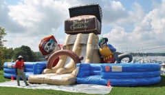 Inflatable sport game Treasure climbing inflatable slide