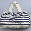 Yellow / Navy Guangzhou Business Guide Canvas Handbag Bags Agent 55*20*35cm