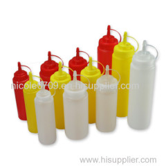 Plastic LDPE squeeze tomato soft bottle chili sauce bottle