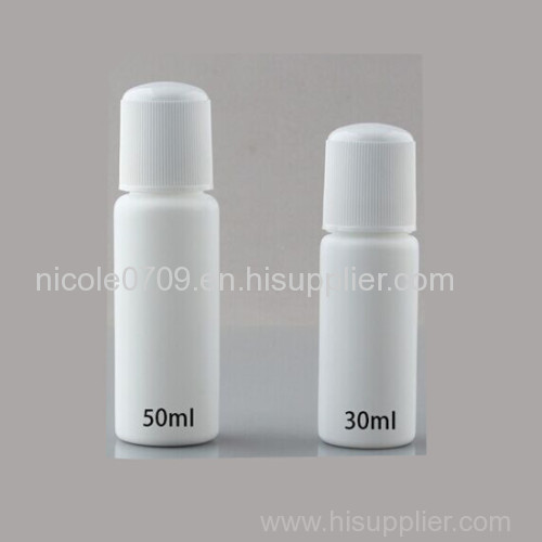 30ml 50ml HDPE medical plastic bottle with sponge