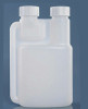 500ml HDPE plastic dosing double neck twin neck bottle