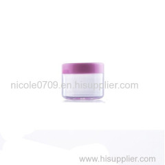 Empty Plastic Cosmetic Loose Powder Cream Jar PS Plastic PS Jar for Cosmetics 20g
