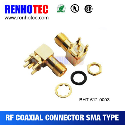 New product cheap price Gold-plated sma bulkhead female connector