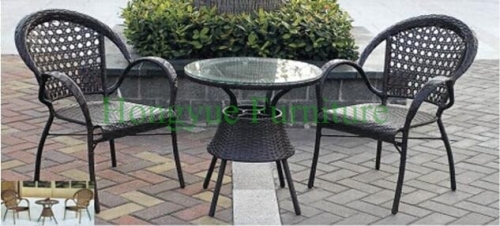 Outdoor patio rattan chair set furniture