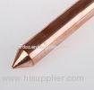 Low - Resistance Copper Plate Electrical Ground Rod 17mm 900mm-6000mm Length