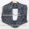 China Sourcing Agent Guangzhou Export Agent Knitting Blue Scarf 33*75cm