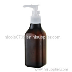 Amber PET liquids bottle 200ml plastic personal care bottles