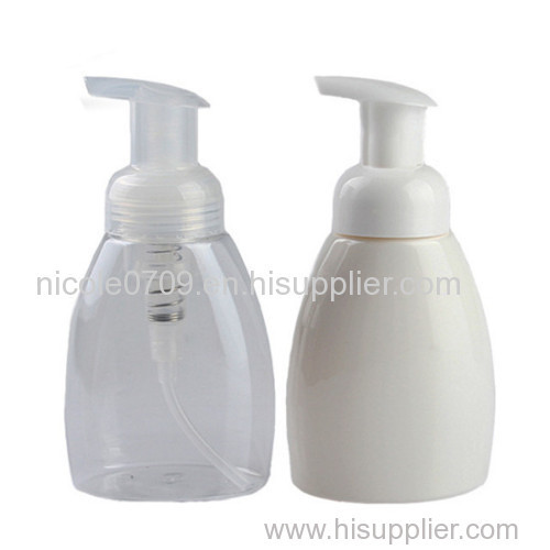 250ml Empty plastic PET foam bottle for personal care plastic packaging
