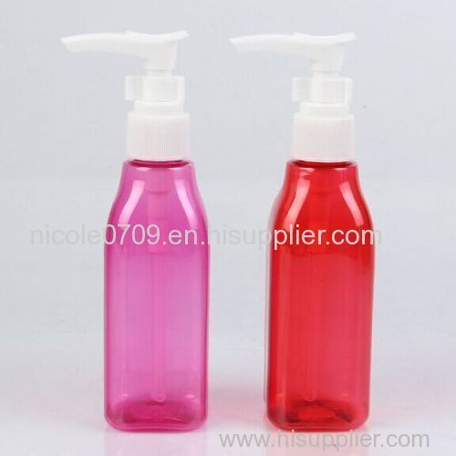100ml PET bottle with spary cap for cosmetic pump bottle