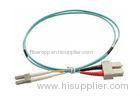 Duplex PC UPC LSZH Single Mode Fiber Patch Cord / Fiber Optic Jumper Cable