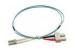 Duplex PC UPC LSZH Single Mode Fiber Patch Cord / Fiber Optic Jumper Cable