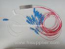 Low PDL FTTH 124 PLC Splitter / Fiber Optical Splitter With OFNR OFNP Jacket
