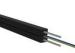 Black Outdoor 2 Core FTTH Optical Drop Cable Of Fiber Optic Access Network