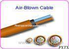 High Density 24 - 144 Core Air Blown Fiber Optic Cable For Outdoor FTTH