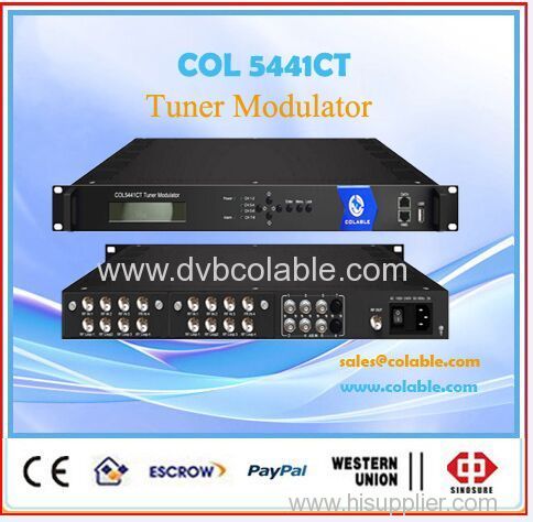 8 dvb-s2 to dvb-c converter for cable tv system