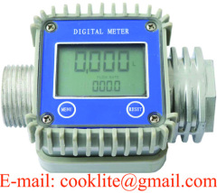 Digital Pulser Turbine Flow Meter with High Precision for Oil Diesel Fuel Water Electronic Flowmeter with LCD Display