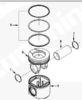 4025183 4089613 Cummins Piston in Diesel Engine ISC/6CT/ISL Piston kit