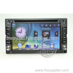 Bway interchangeable car video player for universal car dvd gps 256 MB RAM with Radio bluetooth USB SD slot steering whe
