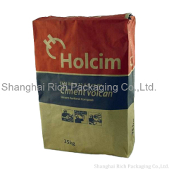 25kg cement kraft paper sack with valve