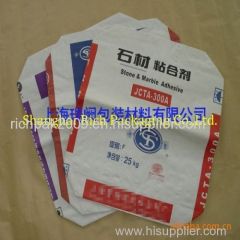 25kg Stone& Marble Adhesive paper bag with high strength