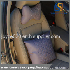 Chian manufacture PU leather car throw pillow