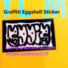 Custom any design printing for breakable eggshell graffiti stickers