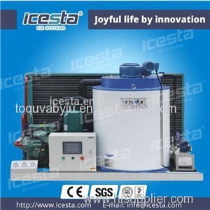 ICESTA Stainless Steel Flake Ice Machine Food Grade For Food Processing Infudtry 5t/24hrs