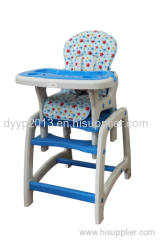 Baby Highchair with Playtable Conversion. Pink/Gree/Blue/Brown. EN14988 Standard