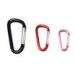 D Shape Customized Small Carabiner Clips With Silk-Screen Printing Logo