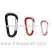 D Shape Customized Small Carabiner Clips With Silk-Screen Printing Logo