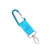Nylon Blue Personalized Metal Carabiner ClipsFor Climbing / Outing Exploring