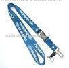Screen Printing ID card / Cell Phone Neck Lanyards With Plastic Buckle