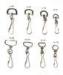 Swivel J Hook Lanyard Accessories Aluminum / Copper Material For Dog Clips