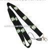 Sport Games Safety Break Plain Black Lanyard Neck Strap Pantone Colored