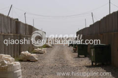 QiaoShi galfan steel military barrier basket sandbag wall facotry price[QIAOSHI Barrier]