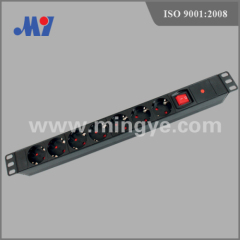 German PDU socket with LED indicator