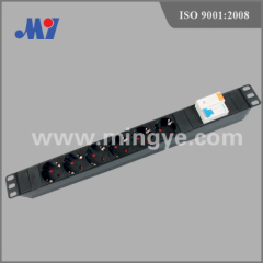 1U standard German PDU socket