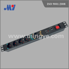 19″1U standard German PDU