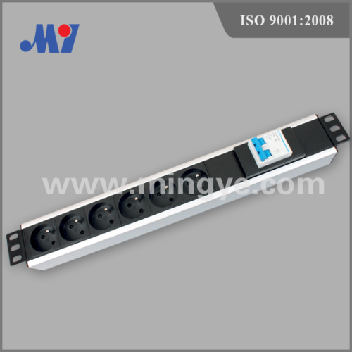 6 ways double air switch pdu