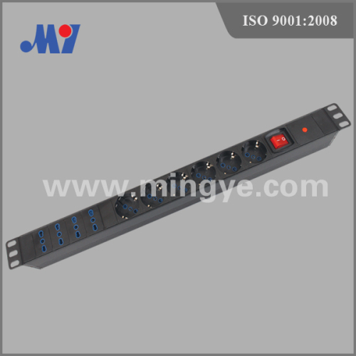 10 ways Italian PDU with Aluminium alloy shell