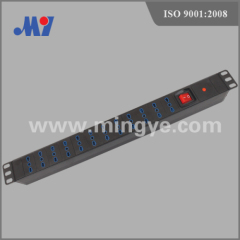 12 ways Italian PDU socket with switch