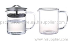 Small Flower Teapot 500ml With Stainless Steel Mesh Lid