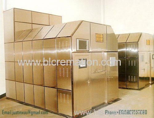 crematorium incinerator human cremation machine for sale low cost cheap heavy duty no smoke