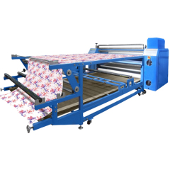 Roll to Roll Roller Heat Transfer Machine for T Shirts Printing High Pressure